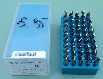 50 VHM MPK Vollhartmetall Spiralbohrer Ø 5,95mm Mini Micro Bohrer Mikrobohrer HM