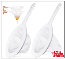 2 Pcs Baby Brine Shrimp Net Brine Shrimp Sieve Fish Net Aquarium 80 Mesh 200 Mes