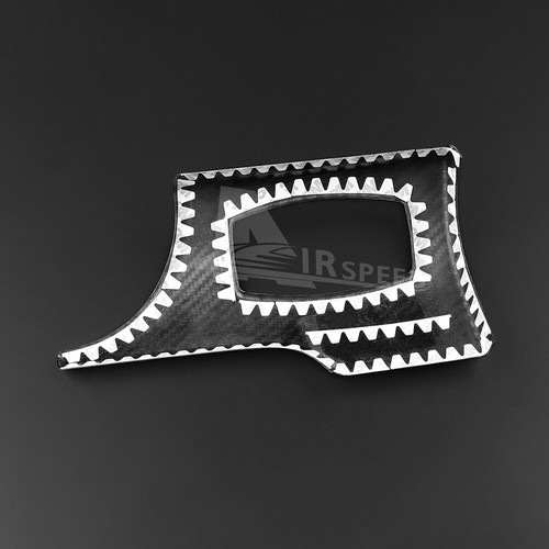 REAL HARD Carbon Fiber Headlight Switch Cover Black For Ford Mustang 2015-2023 - Picture 8 of 8