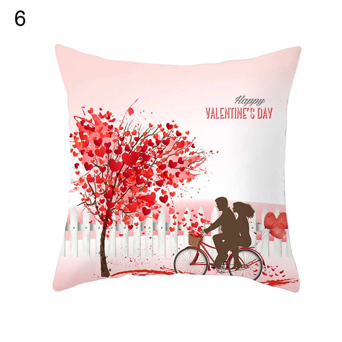 Cushion Case Romantic Soft Valentines Day Pillow Covers Love