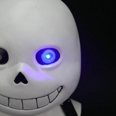 Máscara LED luminosa para cosplay fiestas recargable Cambios en la