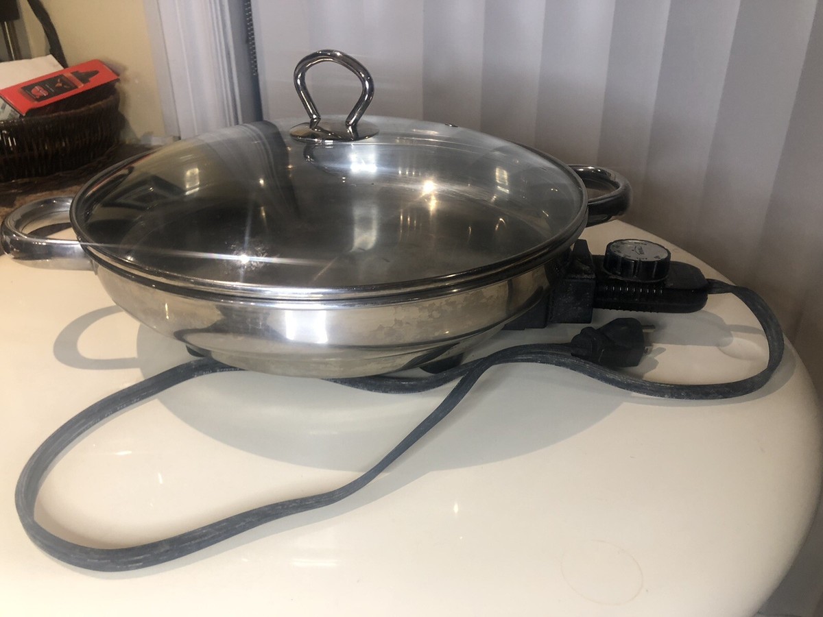 All Stainless Steel Electric Skillet