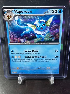 pokemon card cases plastic Vaporeon V main image 1