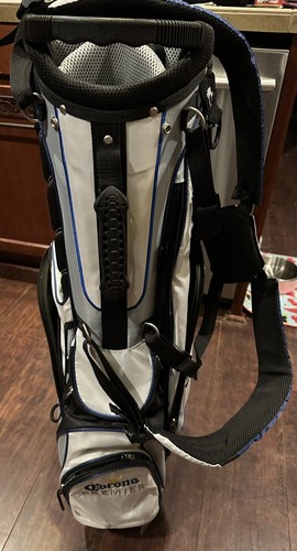 CORONA PREMIER STAND GOLF BAG 7 WAY DIVIDERS, WHITE / GREY. RAIN COVER included - Picture 5 of 6