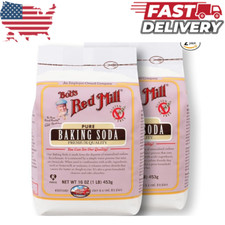 2 PACK Bob's Red Mill Baking Soda Gluten Free 16 Oz Total 32 Oz EXP: 06/2026