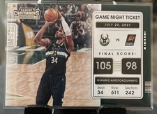 2021-22 panini contenders giannis antetokounmpo Game Night Ticket #15 MINT