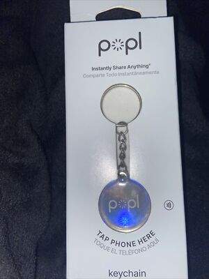 Popl Keychain - Instantly Share Your Social Media, Contact Info, Websites