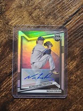 Noah Dean 2022 Panini Elite Extra Edition Signatures Autograph RED SOX