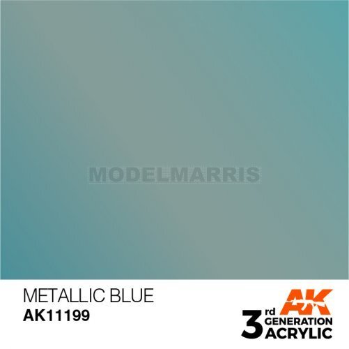 AK AK11199 Metallic Blue 17ml