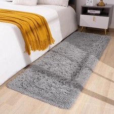 2X6 Ft Ultra Luxurious Fluffy Sheepskin Area Rug Soft Thick Faux Fur Rug Nonslip
