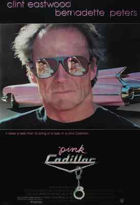 Clint Eastwood Bernadette Peters PINK CADILLAC US Movie Poster folded