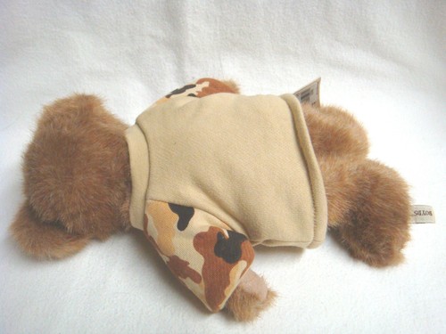 Boyds Bears "US HERO" TEDDY BEAR in Camo Shirt "Support Our Troops" - All Tags - Picture 8 of 11