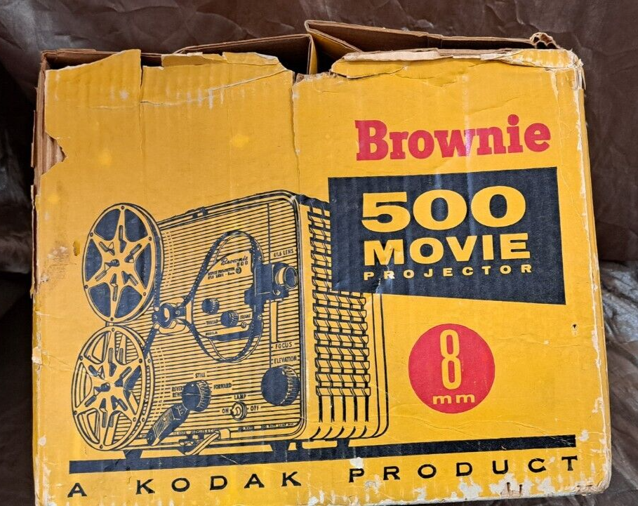 VINTAGE KODAK BROWNIE 500 MOVIE FILM PROJECTOR 8MM #189 ORIGINAL