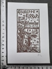 WUNDERKAMMER B EXLIBRIS 1146 - " FERRARI " - * REMO WOLF * - X SIGNED