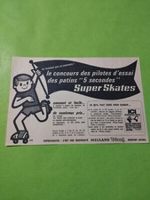 REKLAME SUPER SKATES WETTBEWERB PILOTEN SKATES ROLLEN TRI ANG - 1964 - (A2)