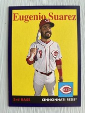 2019 Topps Archives 1958 Design Purple /175 Eugenio Suarez #63