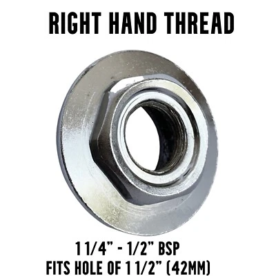 RADIATOR PARTS RECHTSGEWINDE Gusseisen Heizkörper - Reduzierbuchse 1 1/4" - 1/2" BSP - CHROM