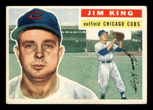 Jim King [Gray Back] #74 1956 Topps card