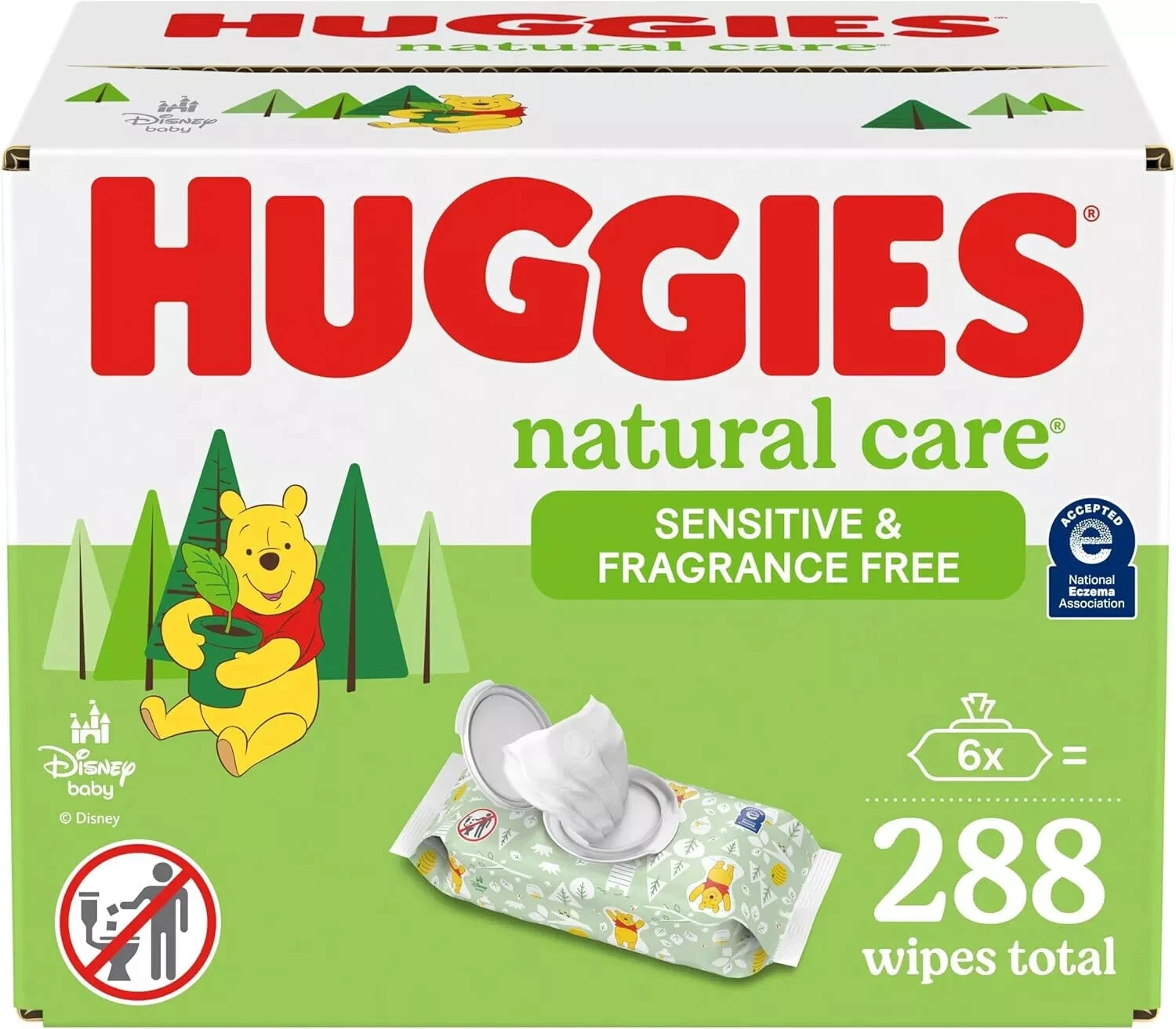 Huggies Natural Care Sensitive Baby Wipes, Unscented, 6 Flip-Top Packs (288 Ct).
Opens in a new wind