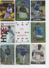 Texas Rangers ** SERIAL #'d Rookies Autos Jerseys * DARVISH AROD TEIXEIRA YOUNG