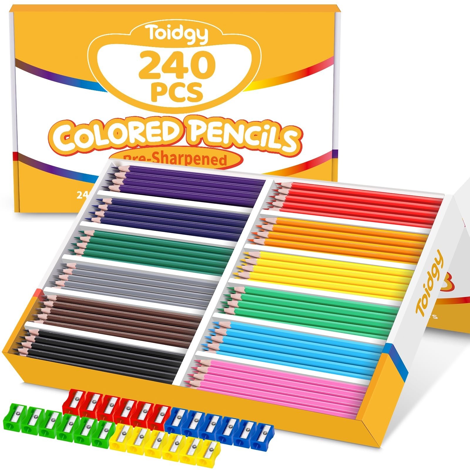 Bulk Classroom, Colored Pencils For Kids 12 Assorte...