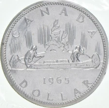 Proof Like PL 1965 80% Silver Canadian Canada Silver Dollar Sealed Cello