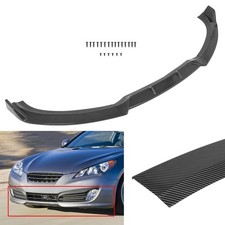 For 2010-2012 Hyundai Genesis Coupe Front Bumper Lip Carbon Fiber Color