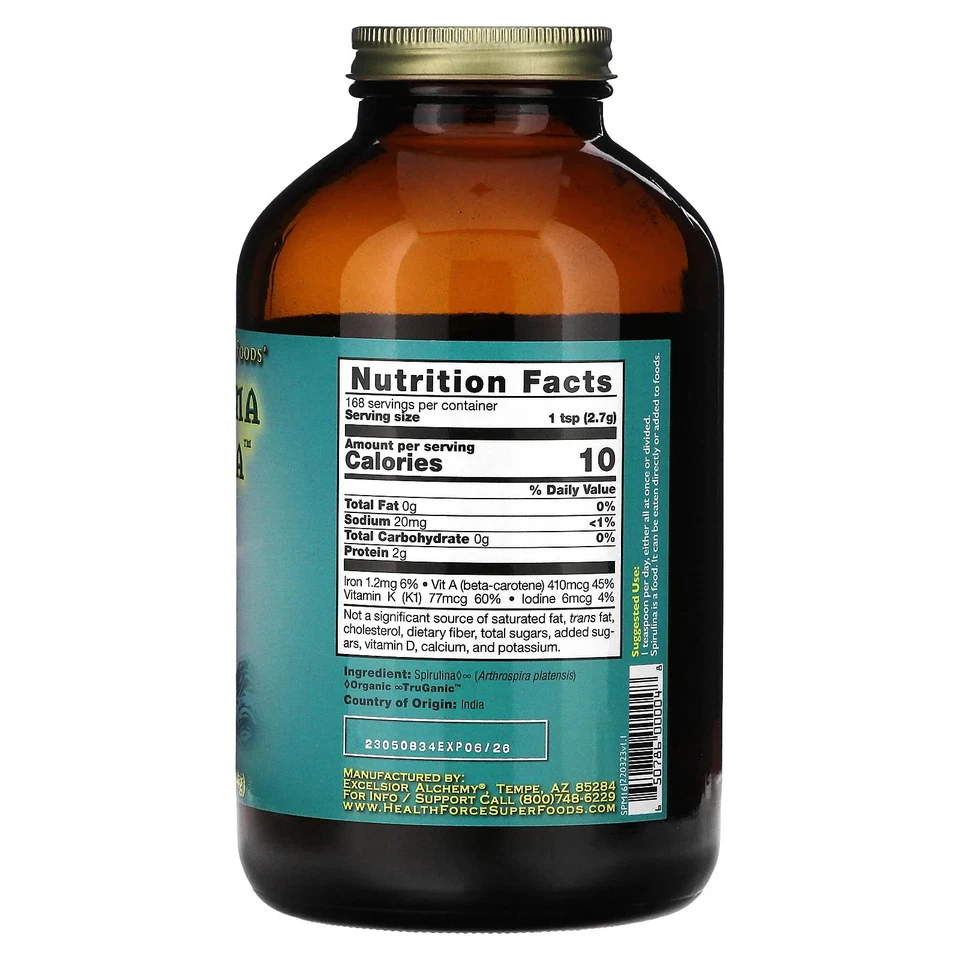 Espirulina Maná, 16 oz (454 g) Foto 2 de 2