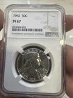 1962 Proof Franklin Half Dollar 50c NGC PF67