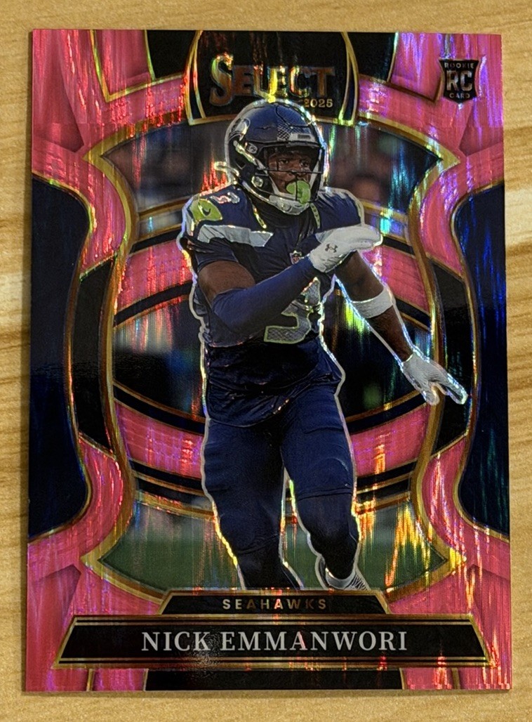 2025 Select Concourse Level Nick Emmanwori RC Pink Shock Prizm SP #15 Seattle