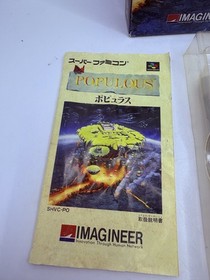 Nintendo Super Famicom SFC - Populous - w/ box Import Japanese US SELLER