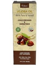 100 Pure Jojoba Oil 16 fl oz USDA Organic Cold Pressed Hair Skin Body, Sealed