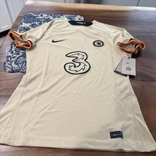WOMENS Chelsea FC GOLD Soccer Football Jersey M NWT $95
