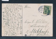 7693) Bahnpost Ovalstempel Flensburg - Kappeln (Schlei) ZUG 6, AK Gut Buckhagen