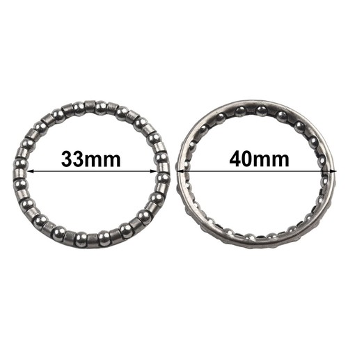Bike Ball Bearing Headset Metal Parts Threaded Wheel 2pcs 32mm Bicycle - Picture 8 of 12