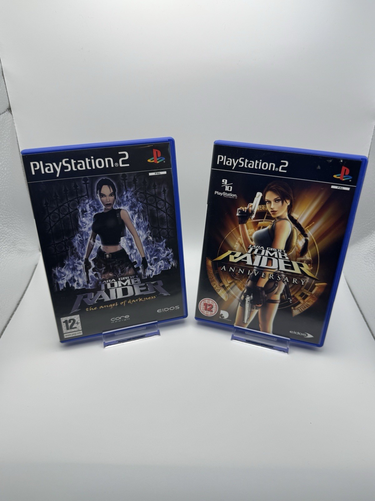 Lara Croft Tomb Raider Anniversary & Angel Of Darkness - PlayStation 2 PS2 Games