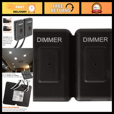 12V Touch Double Dimmer Switch, 100W Max PWM for LED, Incandescent, RV, Marine