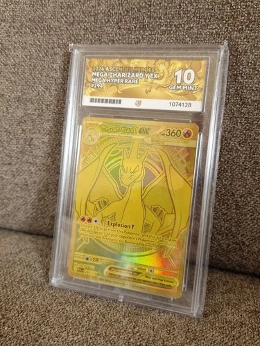 Mega Charizard Y EX - Ascended Heroes - ACE 10 GEM MINT Pokémon Card Game (TCG)