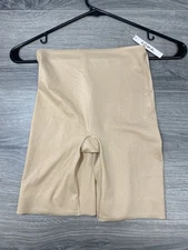 Soma Shapewear Vanishing Low Back Shorts Tan Sz XS Seamless Slimming Control