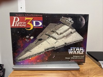 NEW Star Wars Imperial Star Destroyer 1996 Puzz 3D 823 Pieces Milton Bradley