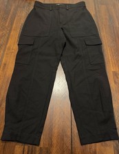Banana Republic Women  s 8 Black Cargo Pants Stretch Utility Pockets Cropped