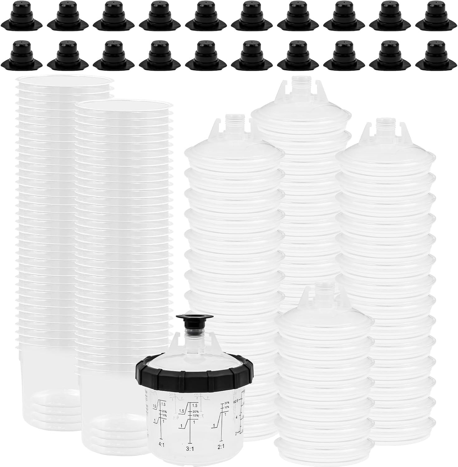 Godets jetables de pistolet à peinture de 200ml pour repeindre un meuble en kit de 50