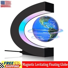 Magnetic Levitating Floating Globe with LED Lights, Cool Gadgets C Frame Globe