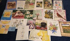 Lot B of 20 Assorted GET WELL Greeting Cards with Wonderful Designs 