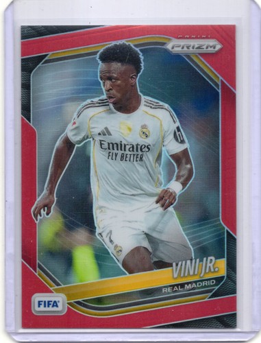 2025-26 Panini Prizm FIFA Vini Jr. Red Prizm /149 Real Madrid CF #179