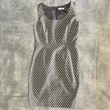 Calvin Klein Body Con Sleeveless Polka Dot Mini Dress