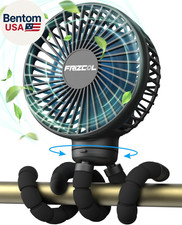 Stroller Fan for Baby - Portable Fans Rechargeable - Battery Operated Fan Use fo