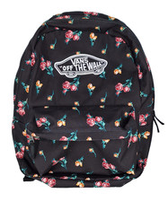 VANS - Rucksack - Black Pink Yellow Floral Realm Backpack