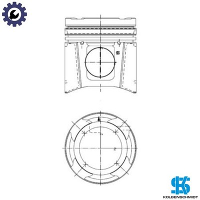 KOLBEN 99697600 STD für D2876LOH20/2876LF12/2876LF13/2876LOH21 12,8L 6Zyl