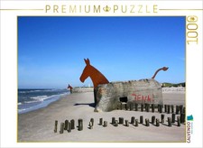 CALVENDO Puzzle Am Strand von Bl vand Blavand 1000 Teile Lege-Gr e 64x48cm